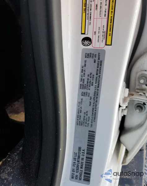 2022 Ram 1500 Rebel from USA, damaged, VIN 1C6SRFLM7NN131895